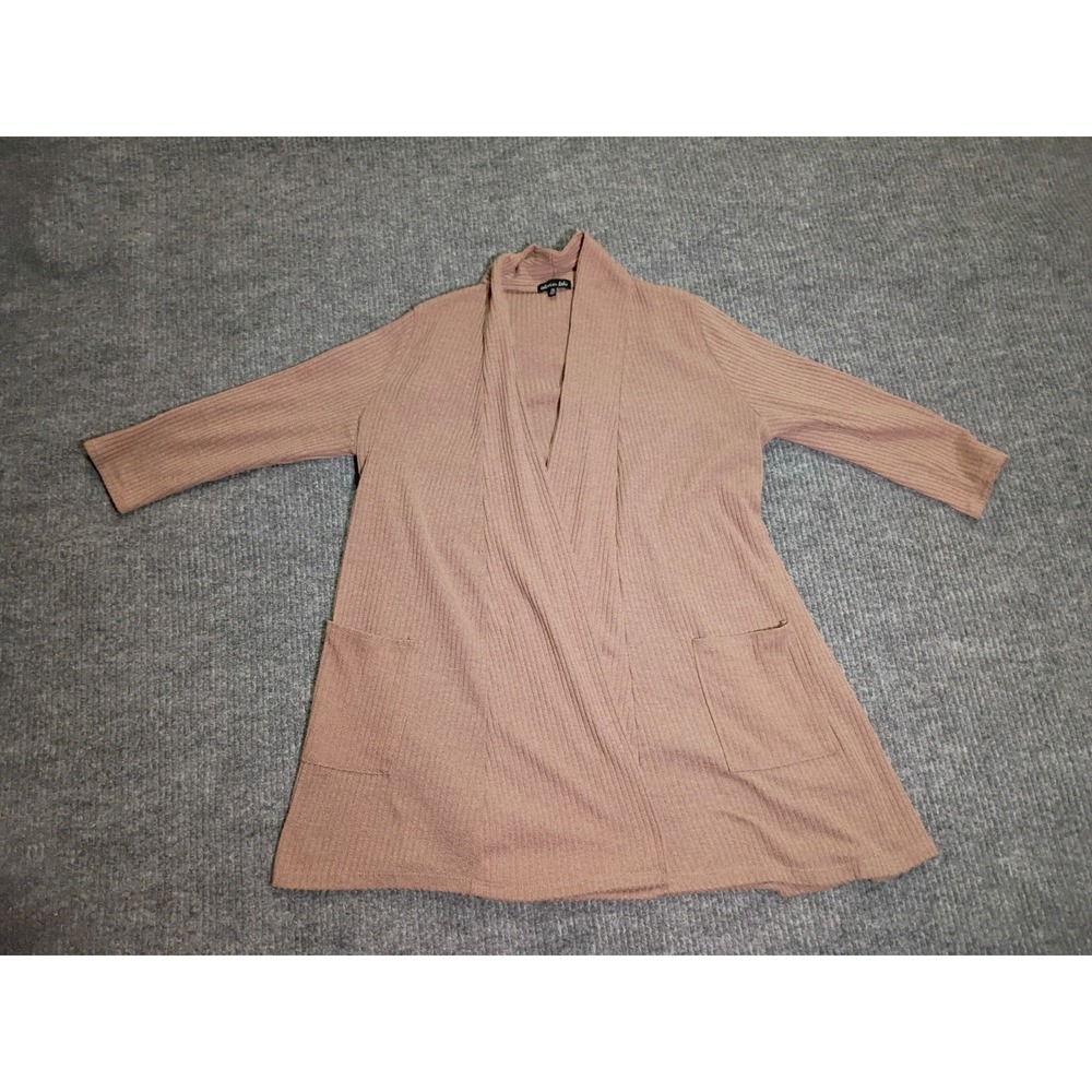 Olivia Blue Women's Tan Open Cardigan Size 2X